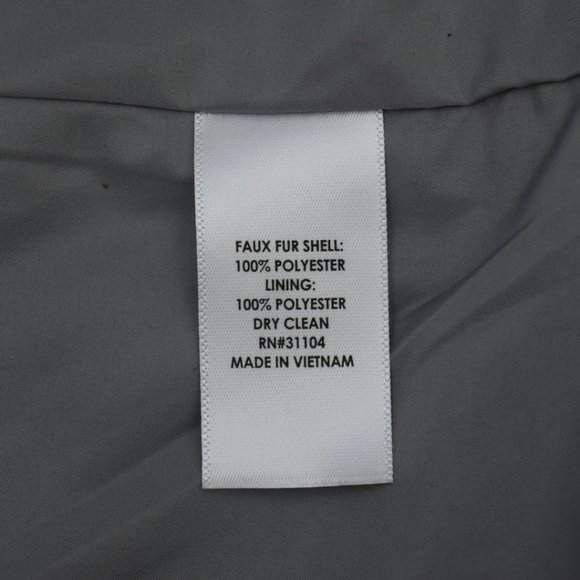 Crown & Ivy Grey Fleece Vest Womens XL Faux Sherpa Lined - Picture 8 of 9